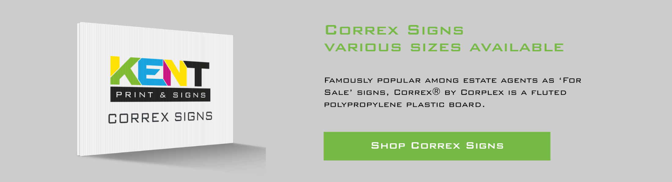 Correx Signs, Various sizes available