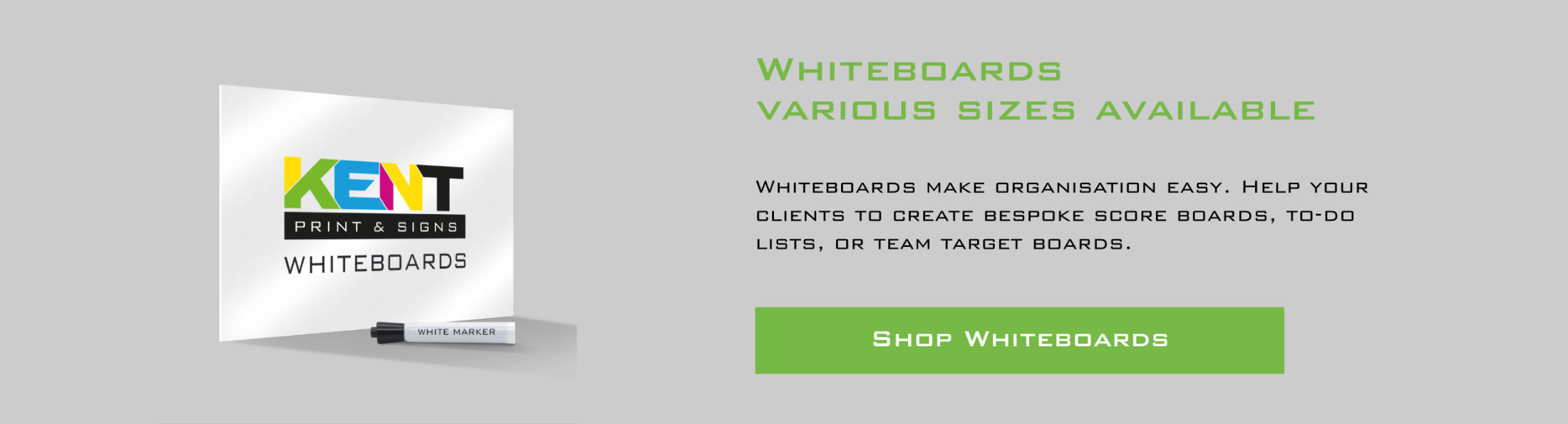 Whiteboards, Various sizes available